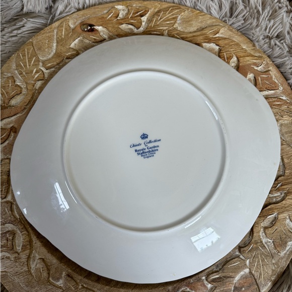 ROYALE GARDEN STAFFORDSHIRE CHINTZ COLLECTION BOBE CHINA HANDLED PLATTER EUC - Picture 7 of 13